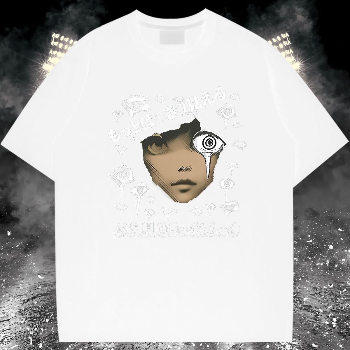 Brand girl face Mens T Shirts Street Casual Mens Tshirts 230g Pure Cotton Fashion Casual Breathable Soft Plus Size Custom Tops Shirt