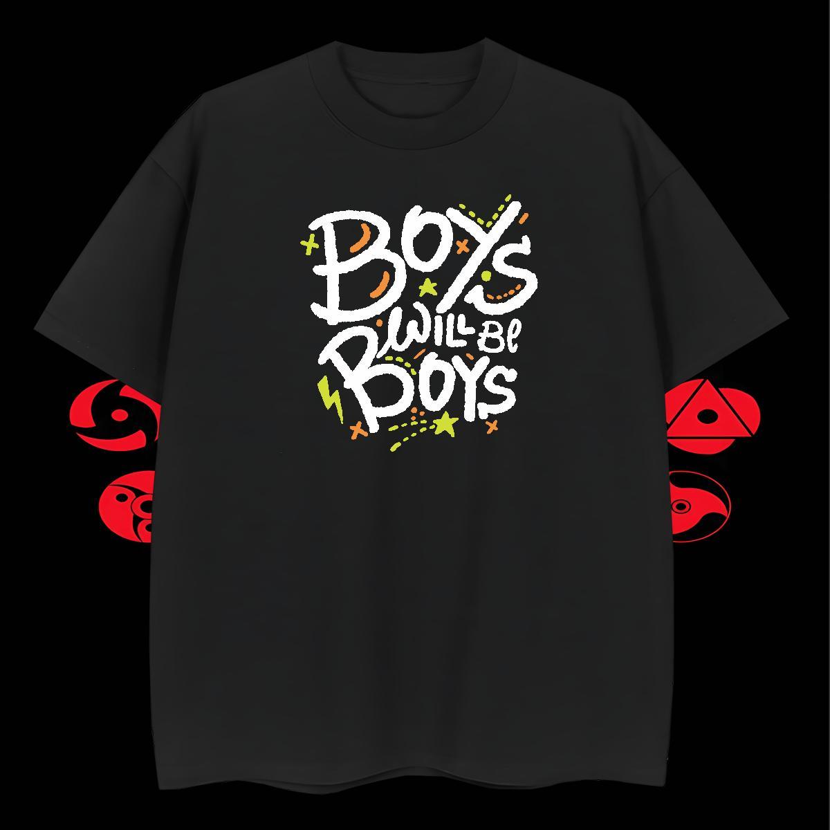 TOP Quality Tshirts Street Wear 100% Cotton 230g Custom Cartoon Round Neck Short Sleeve letter T-Shirts New Arrival Tee Shirt