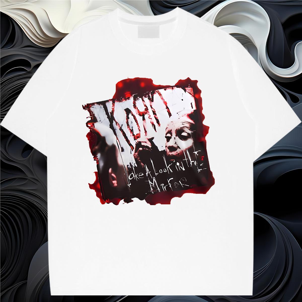 Nice Lady T shirt 100% Cotton 230g scary Spring Summer Woman T Shirts Round Neck Short Sleeve Custom Cartoon Tops Tees