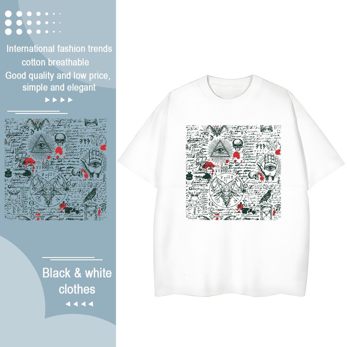Designer Nice Woman Tshirt 230g 100% Cotton painting Sports Street Wear T Shirt For Woman Breathable Crew Neck Custom Printed Tshirts
