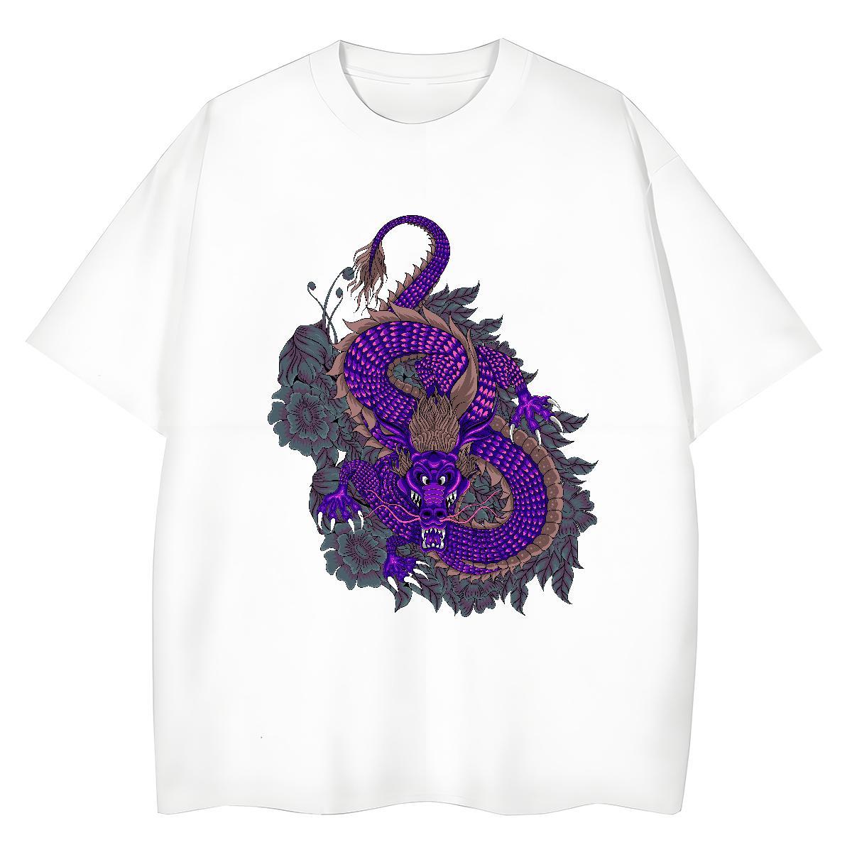Free Shipping dragon T-Shirts for Men Beach Men Tshirts 230g 100% Cotton New Short Sleeve Soft Custom Big Size Polos