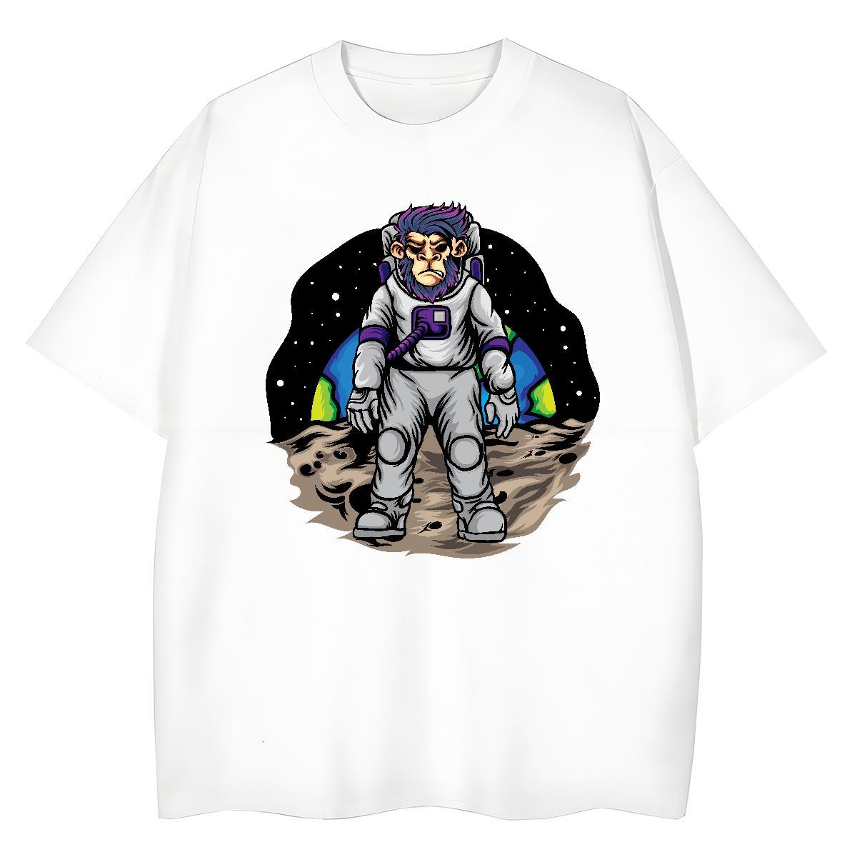 Wholesale Lady T shirt 230g Cotton universe Casual Women T Shirts Short Sleeve O-Neck Cartoon Anime Tshirts