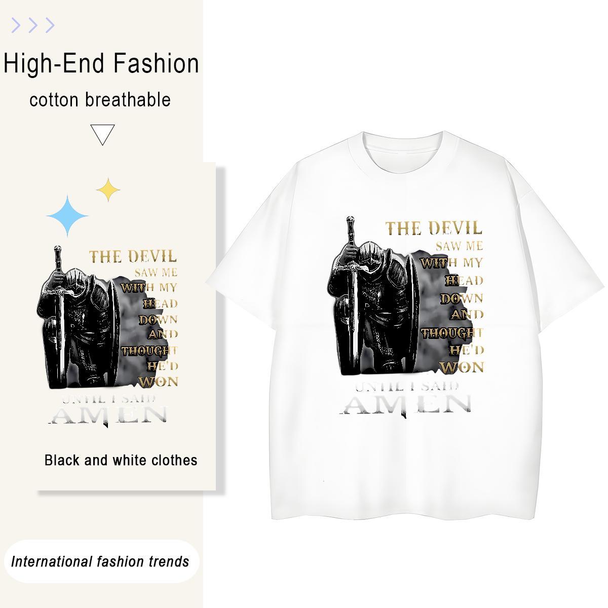 Nice Tshirt for Man Woman 100% Cotton 230g letter Sports Casual Women T Shirts Breathable Soft Custom Cartoon Tshirts