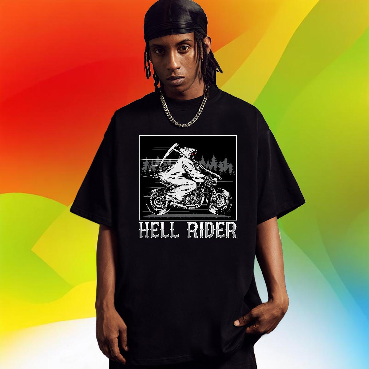 Loose Men T Shirts 230g Pure Cotton Motorcycle Street Custom Printing Short Sleeve O-Neck Men Clothes T-Shirt Fashion Design Tops Tees