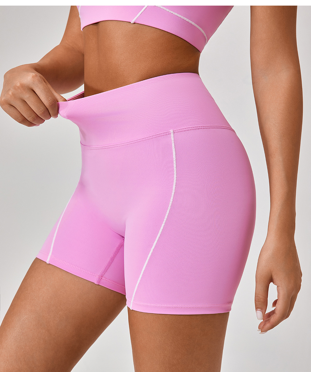 305 Womens Outfit Yoga Sets Two Pieces Shorts Vest Sport Running Gym Short Pant High Waist Sportwear Elastic Fast Dry