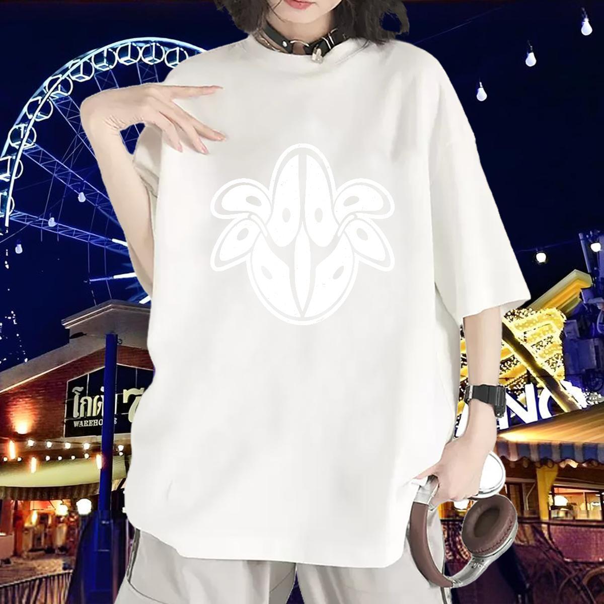 Casual New Woman T Shirts Breathable Soft 230g Cotton Women Tshirts Plus Size Cartoon fish Daily Wear Comfortable Top Shirts
