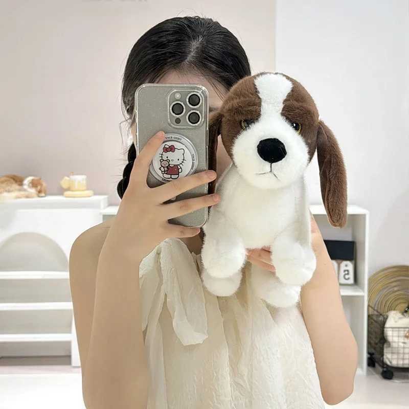 Cute yet silly dog ear fox plush toy simulates soft and smooth dog doll childrens birthday gift skin friendly W240821