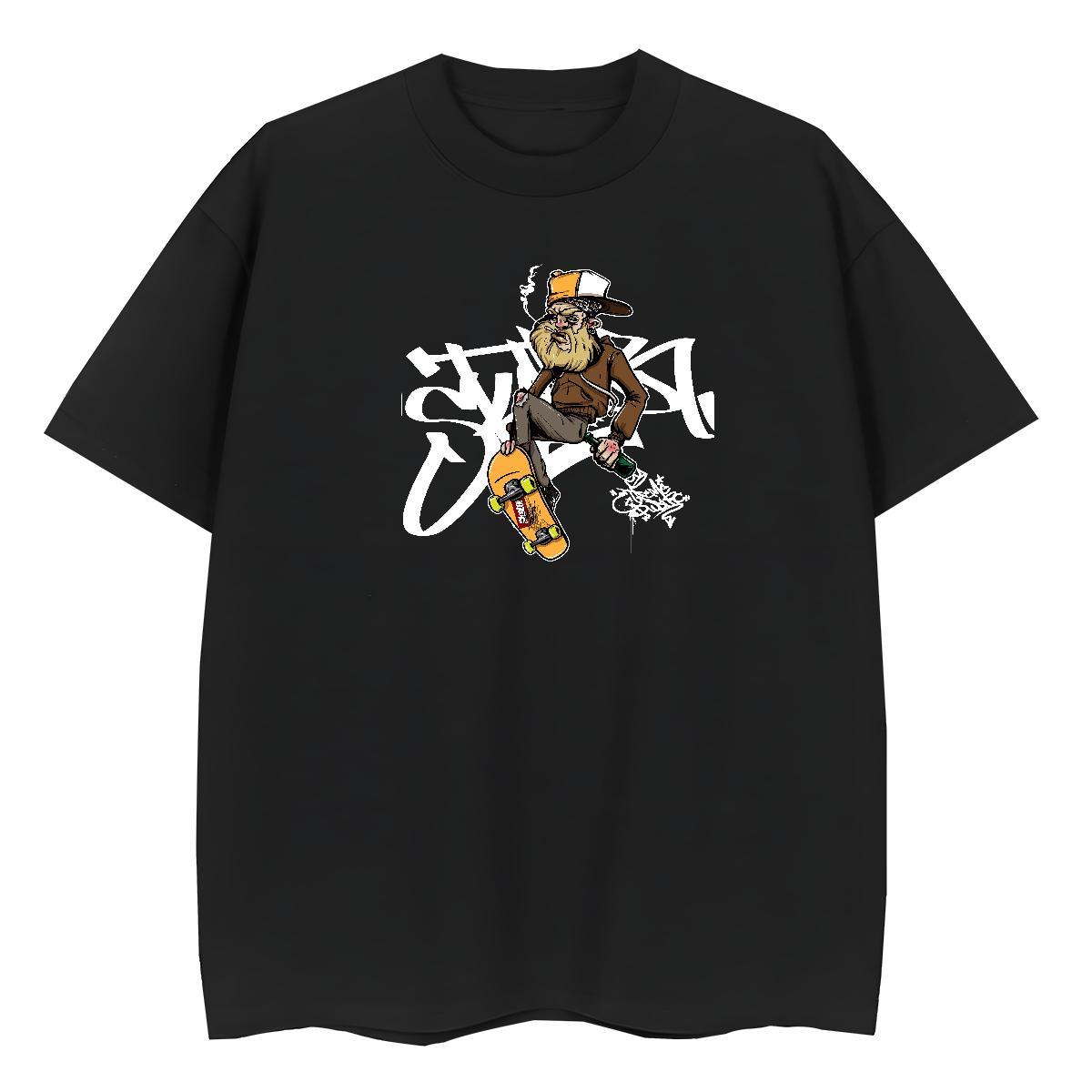 New Womens T Shirts Breathable Crew Neck 230g Cotton Couples T Shirts DIY Logo character Hip Hop Comfortable Clothes Shirt
