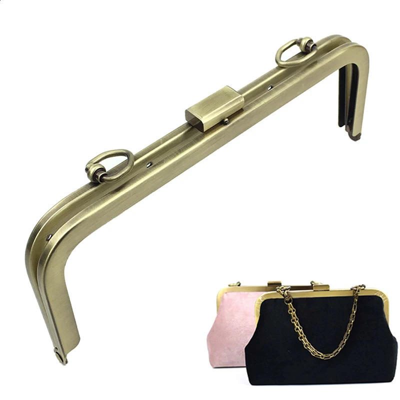 10 pieces of 21.5cm metal handbag frame wallet womens clutch bag accessories kissing buckle lock accessories 240821