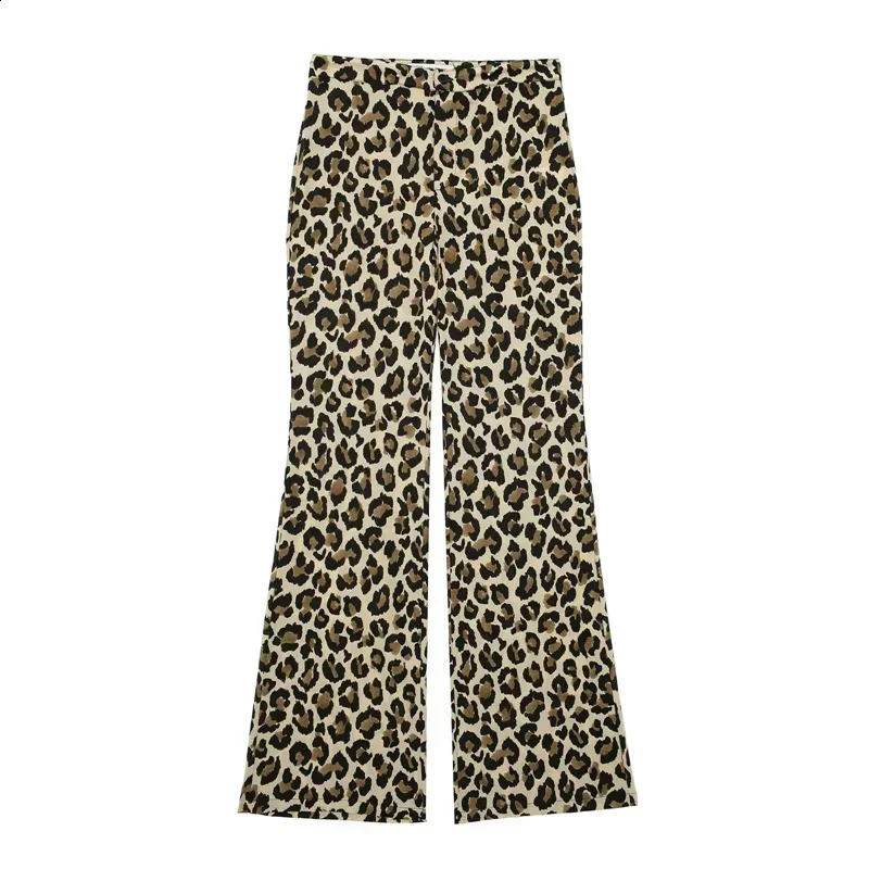 Leopard Pants Women Animal Print Baggy Pants Y2k Summer Casual Loose Womens Pants Vintage Mid-Rise Trousers Womens 240821