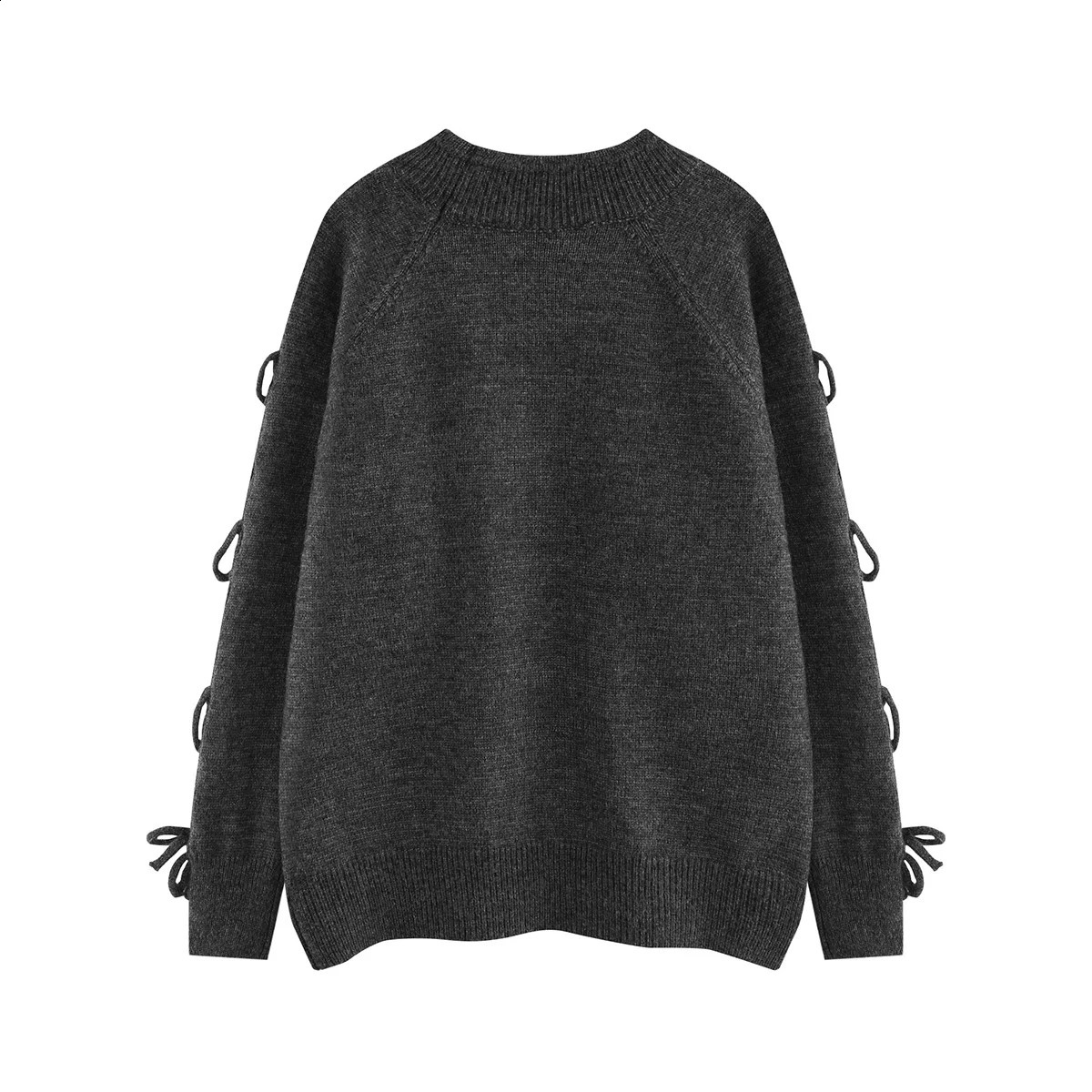 Pullover Knitted Sweaters for Men High Street Twist Jacquard Weave Women Crew Neck Casual Baggy Autumn Clothes Oversized 240821