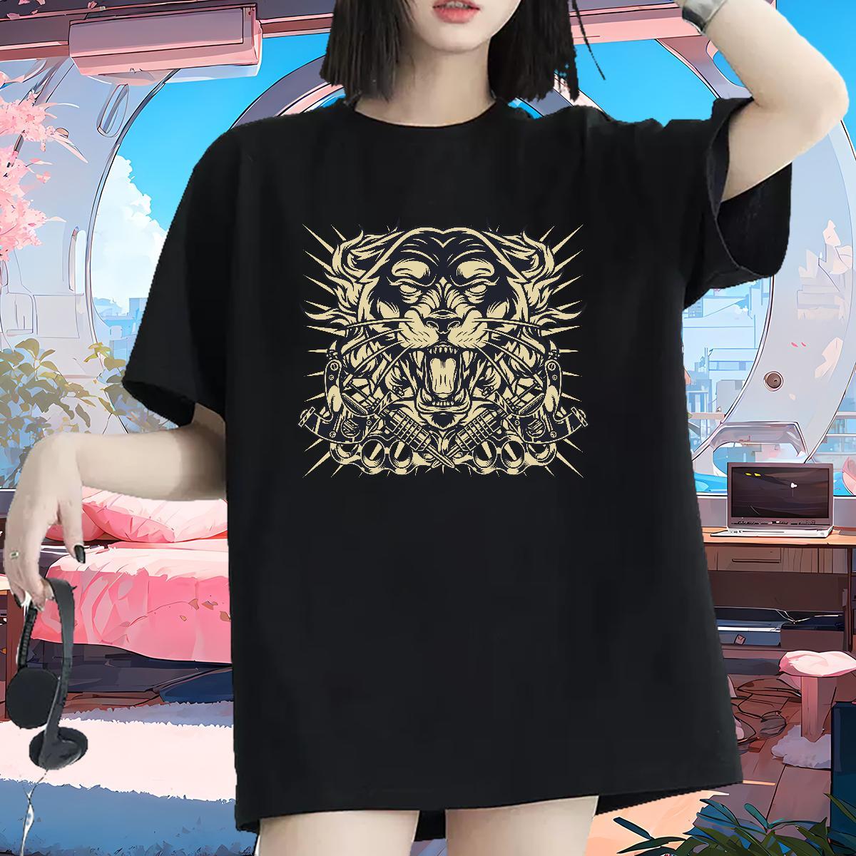 Stylist T Shirts Women O-Neck Short Sleeve 230g Cotton Woman Tshirt Custom Printing cool Sports Street Wear 5A Tees Shirts