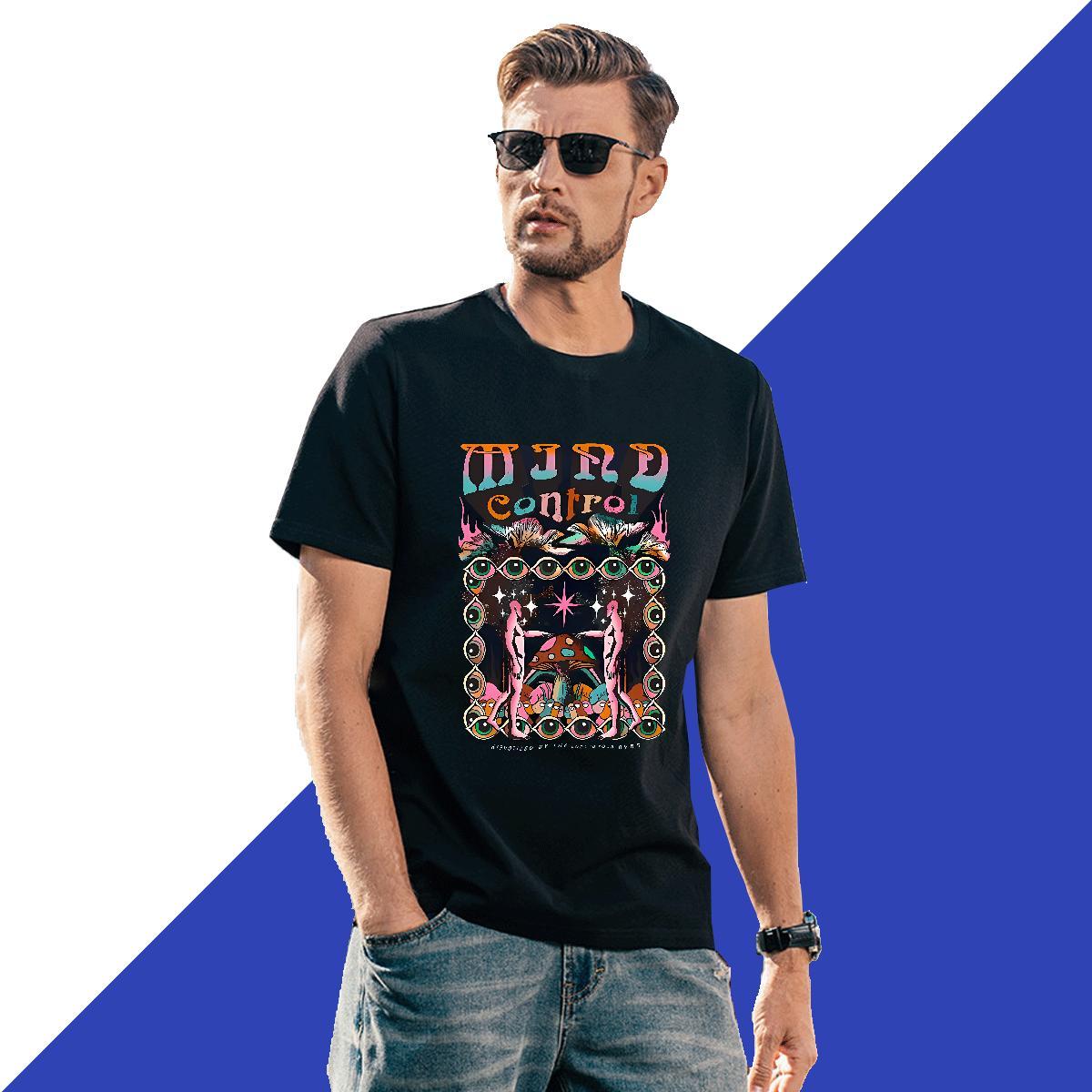 Brand Beach Tshirt for Man Woman eyes Round Neck Short Sleeve 100% Cotton 230g Mens T Shirts Designer Cartoon Print Tees Shirts