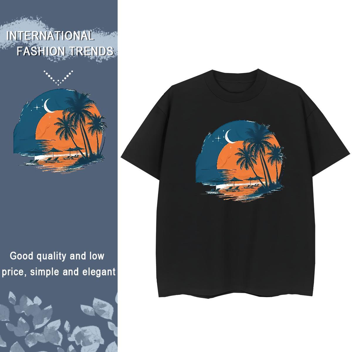 Custom T-Shirts for Women Breathable Crew Neck 230g Pure Cotton Lady T shirt Customized Print tree Home Outdoor Unisex Top Tees