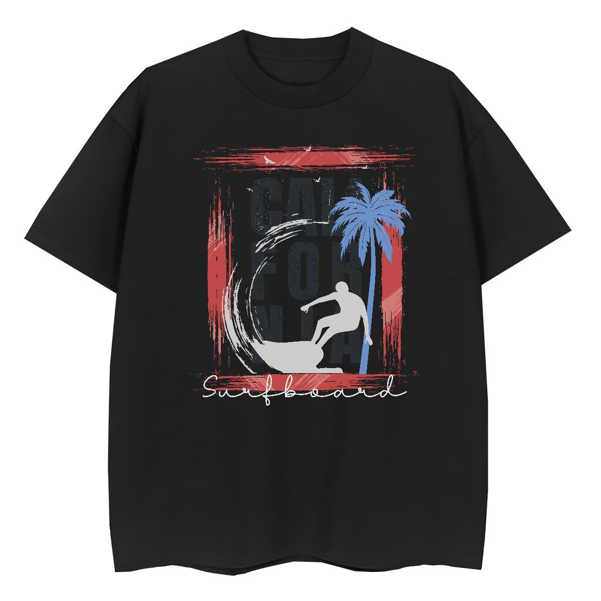 Loose fit Unisex Tshirts 100% Cotton 230g letter Street Casual T Shirt For Woman Crew Neck Anime Tees