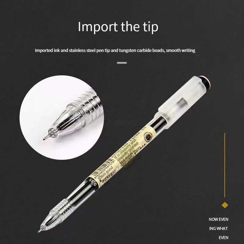 8/50/54Pcs/Set 0.35mm Gel Pens Office School Exam Ballpoint Pen Blue Black Ink Replaceable Pen Refill Rods Kawaii Stationery 240822