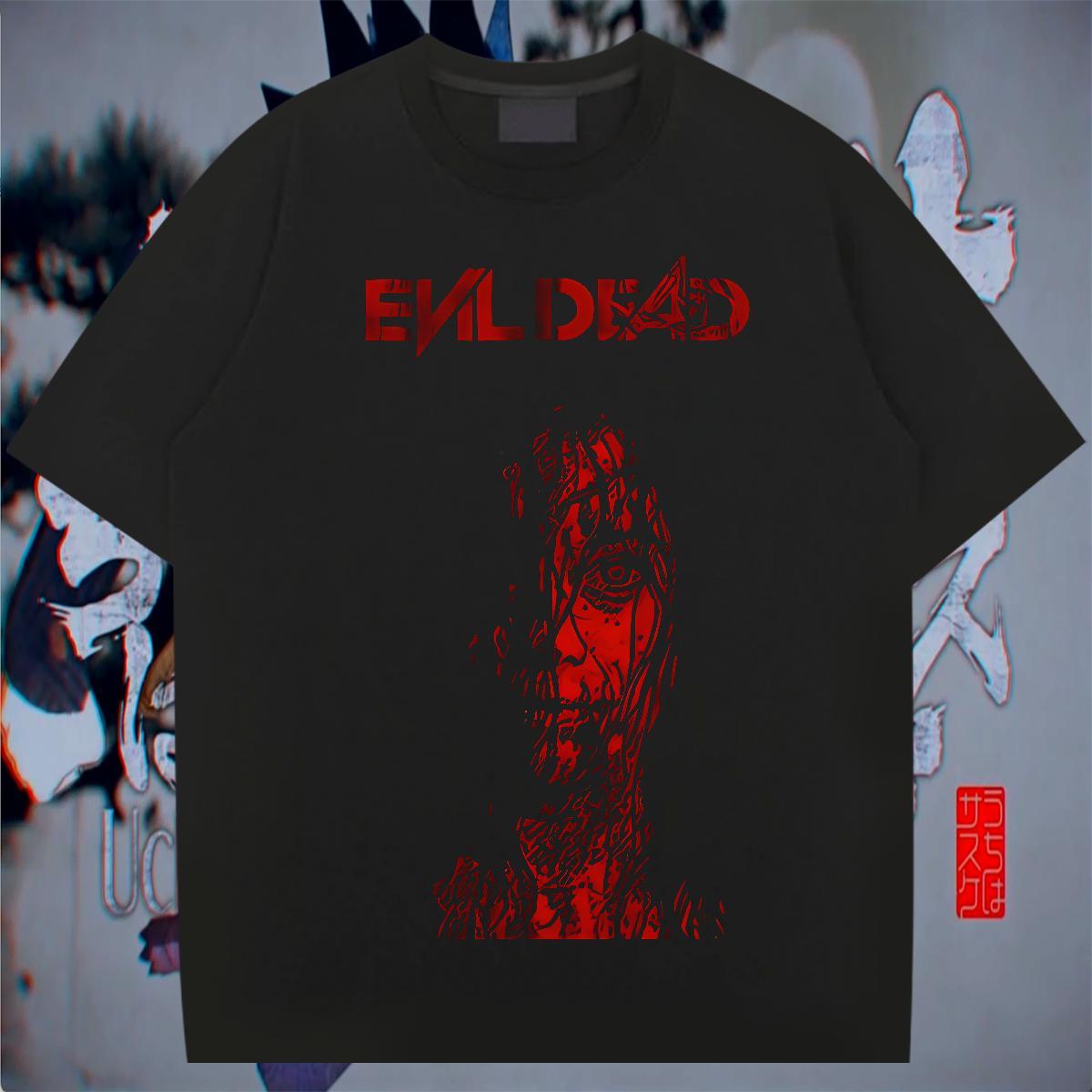 2024 New Sports Casual Tshirt for Man Woman scary Breathable Short Sleeve 230g Pure Cotton T shirt Soft Cartoon Print Tshirts