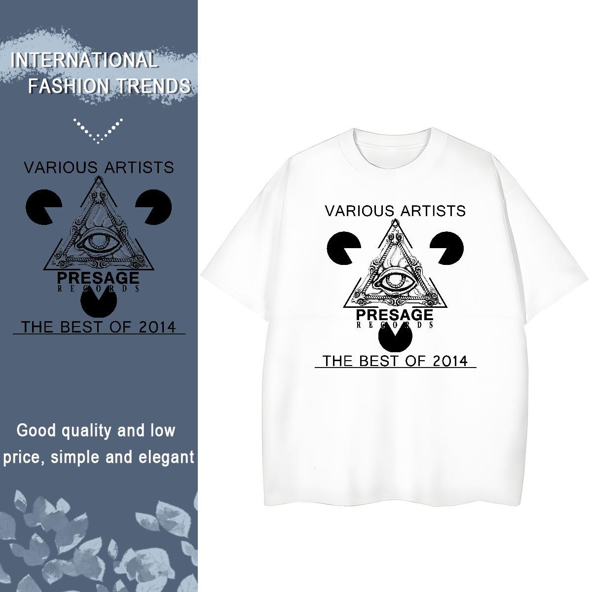 Fashion New T shirt 230g Pure Cotton Crew Neck Beach eye of the devil Tshirt for Man Woman Nice DIY Logo Tops