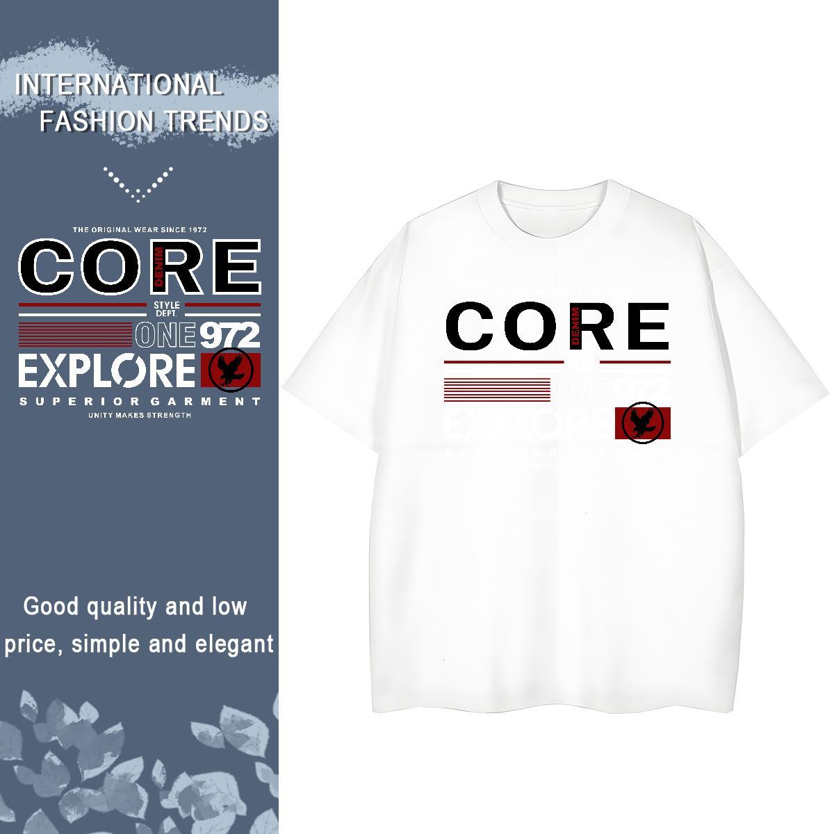 High quality Women Tshirts 100% Cotton 230g letter Sport Womens T Shirts Breathable Soft DIY Anime Tee Shirt