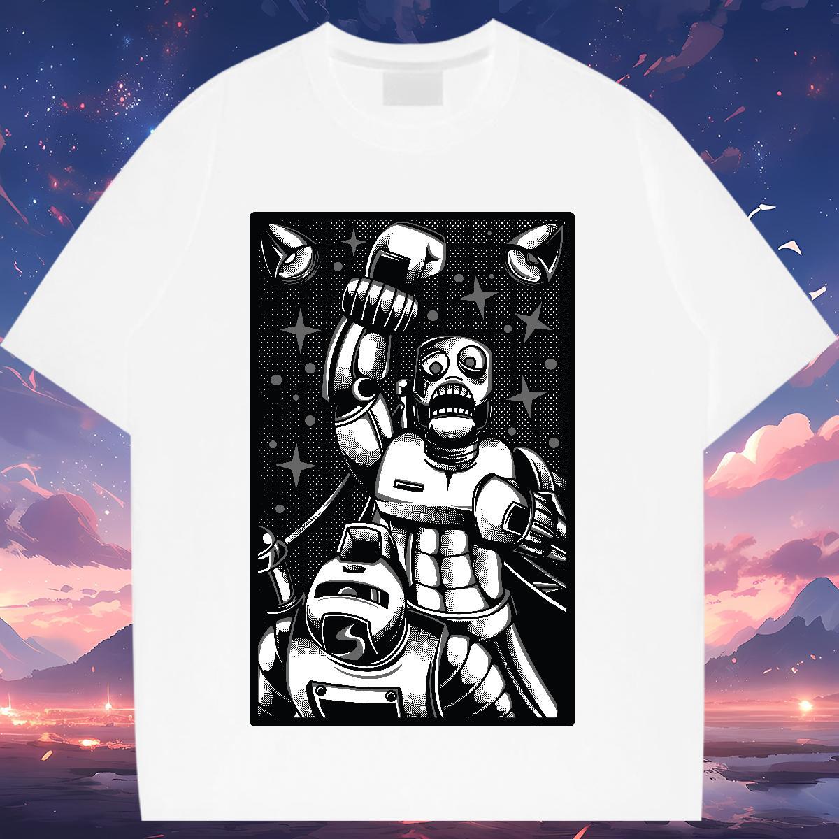 2024 DIY Women T Shirts Crew Neck Breathable 230g Cotton Womens Tshirts Skull ET Street Popular Tees