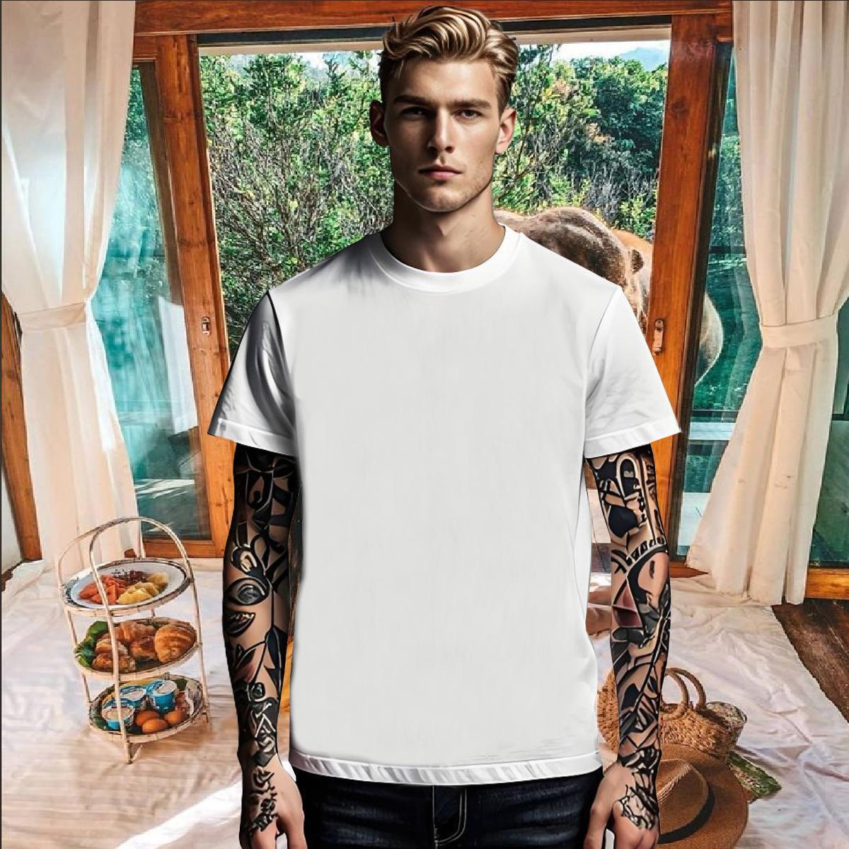 Fashion Casual scary Tshirt for Man Woman 230g Cotton T shirt Custom Cartoon Outdoor Breathable Short Sleeve Loose Tees