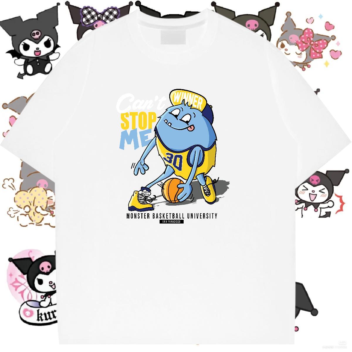 Designer Nice Couples T Shirts 230g Pure Cotton role Casual Beach T shirt Short sleeve Soft Customized Print Top Tees