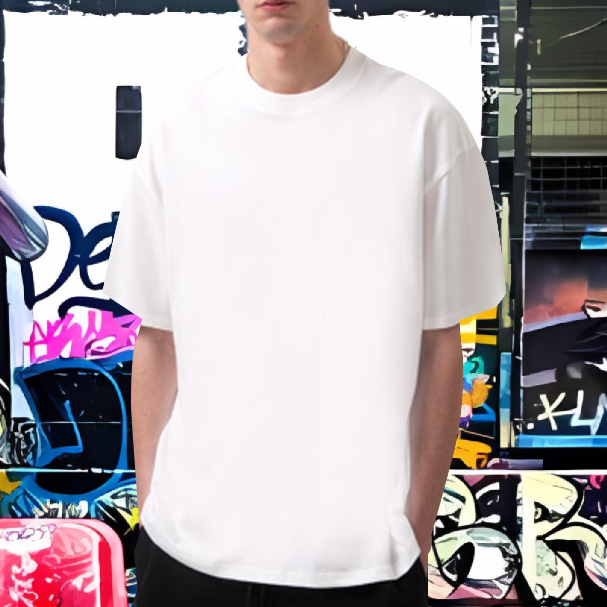 Classic hand T Shirts Men Street wear Hip Hop Tshirts 230g 100% Cotton Fashion Designer Breathable Short Sleeve Custom Big Size Tops