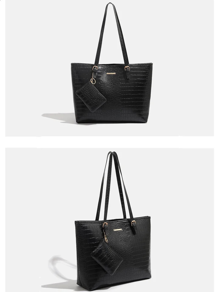 2024 Premium Handbag with Pattern Commuting Shoulder Bag Large Capacity Tote Fashion Womens 240821