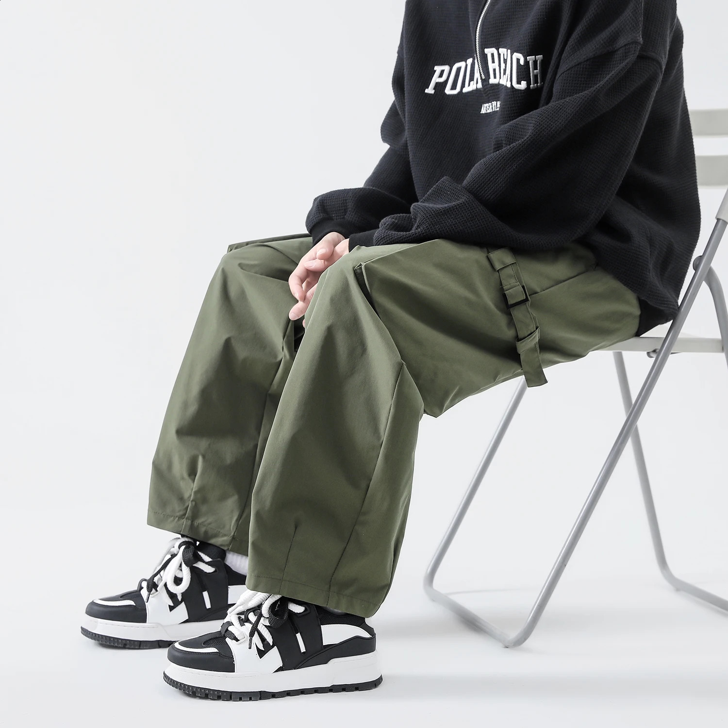 Streetwear Cargo Pants Men Hip Hop Joggers Harem Pants Big Pocket Fashion Men Woman Sweatpants High Street Trousers Large size 240822