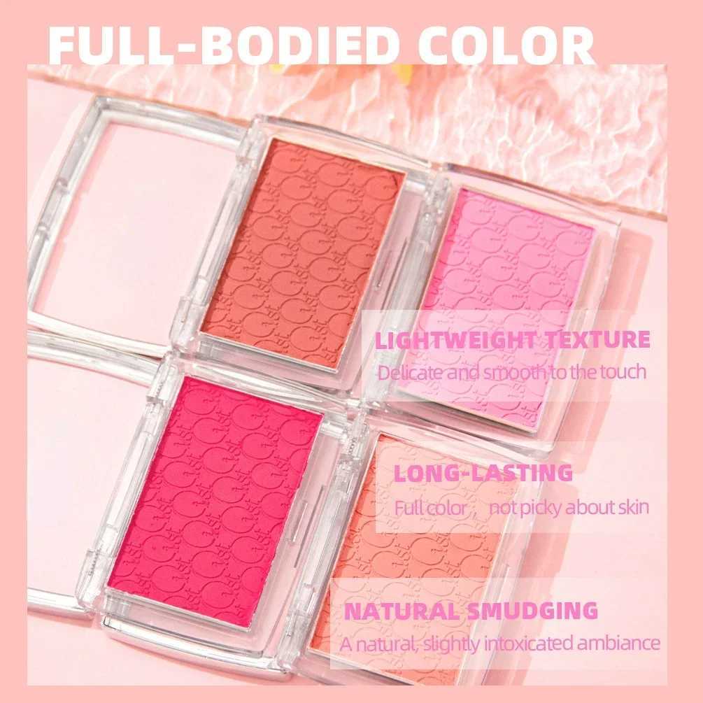 Monochrome powder blusher palette rose hawthorn cheek coloring powder blusher powder natural facial makeup matte peach outline shadow palette W240821