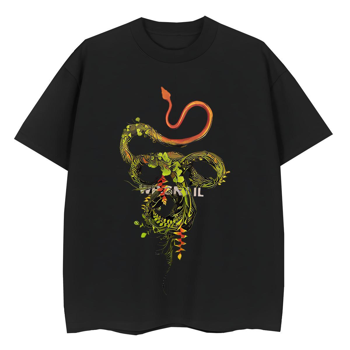 2024 Designer T-Shirts Short sleeve Soft 100% Cotton 230g Unisex Tshirts Floral Print snake Beach Comfortable Tees