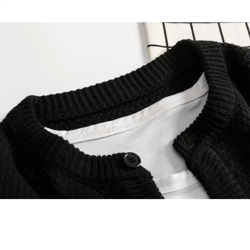 MRMT Mens Sweater Jacket Knitted Open Wool Warm Thick 240821