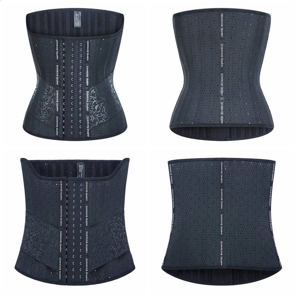 25 Steel Bones Latex Waist Trainer Body Shaper Long Torso Corset Shapewear Women Fajas Colombian Girdles Cincher Slimming Belly 240822