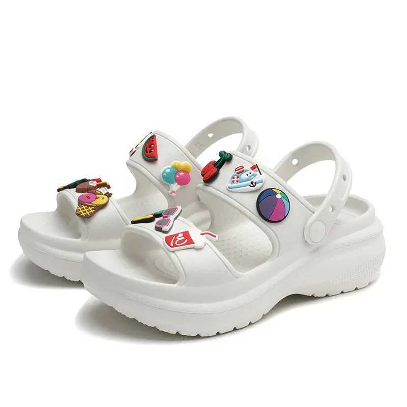New Arrival Womens Sandals Korean Wedge Platform High Heels Womens Shoes Outdoor Beach Peeping Toes Non slip Sandals T250409
