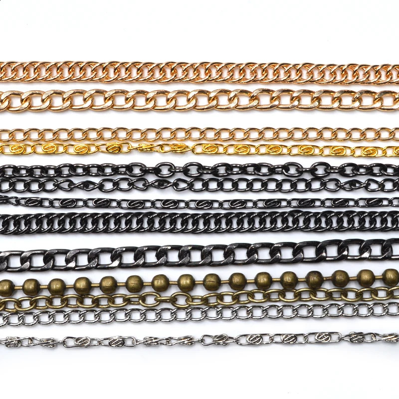 120cm Metal Chains Handbag For Bag Purse With Buckles Shoulder Straps Handles Parts Accessories 10pcs/lot 240821