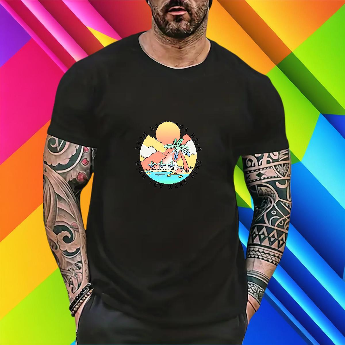 Cool Men Tops Tees Sport 100% Cotton 230g Black Oversized Breathable Short Sleeve beach Men T Shirts Fashion Top Tees
