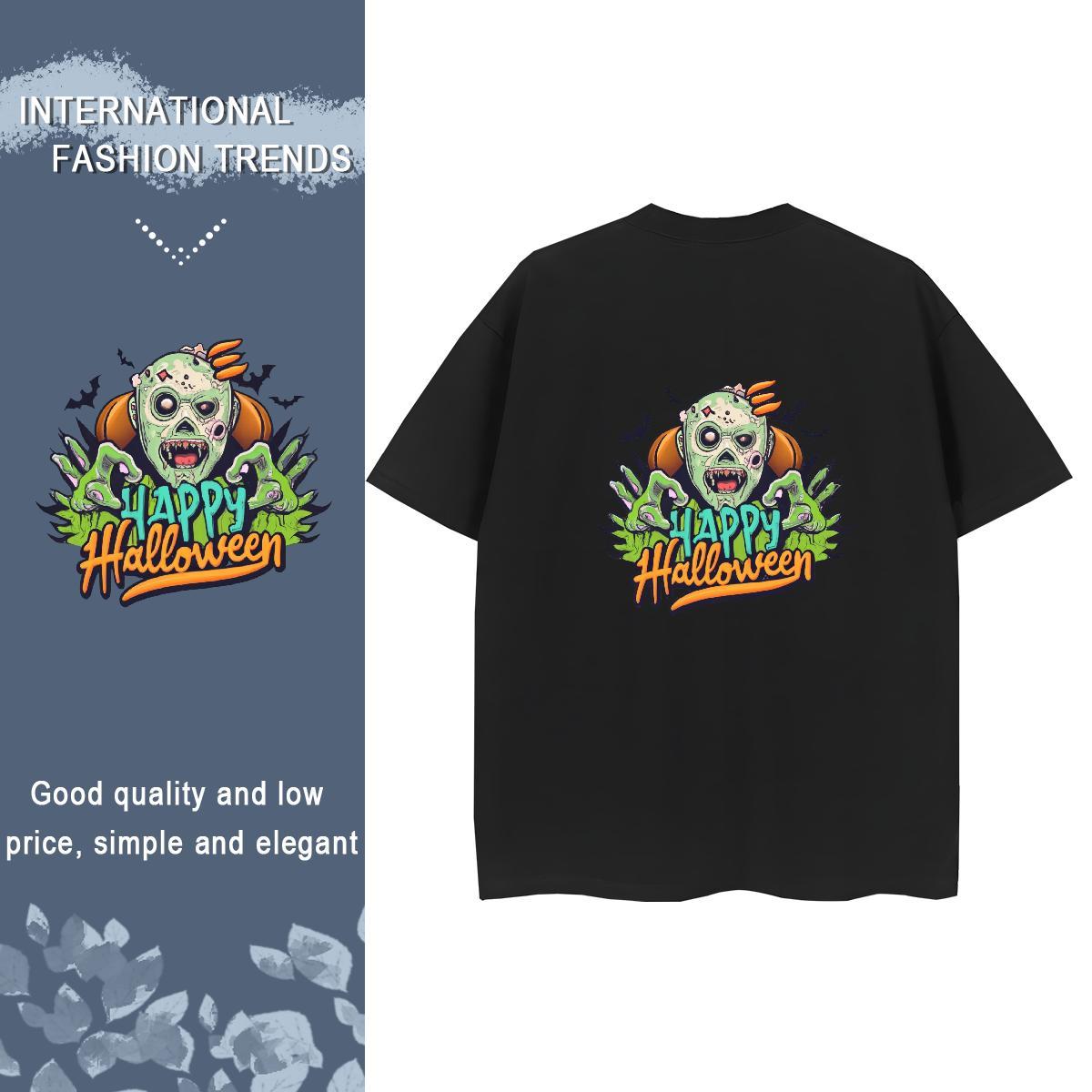 TOP Quality T Shirts Women 100% Cotton 230g Breathable Short Sleeve Casual Beach skull Couples T Shirts Free Shipping Custom Printing Wear