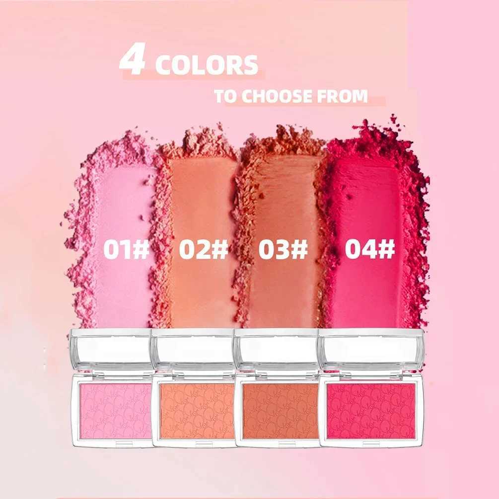 Monochrome powder blusher palette rose hawthorn cheek coloring powder blusher powder natural facial makeup matte peach outline shadow palette W240821