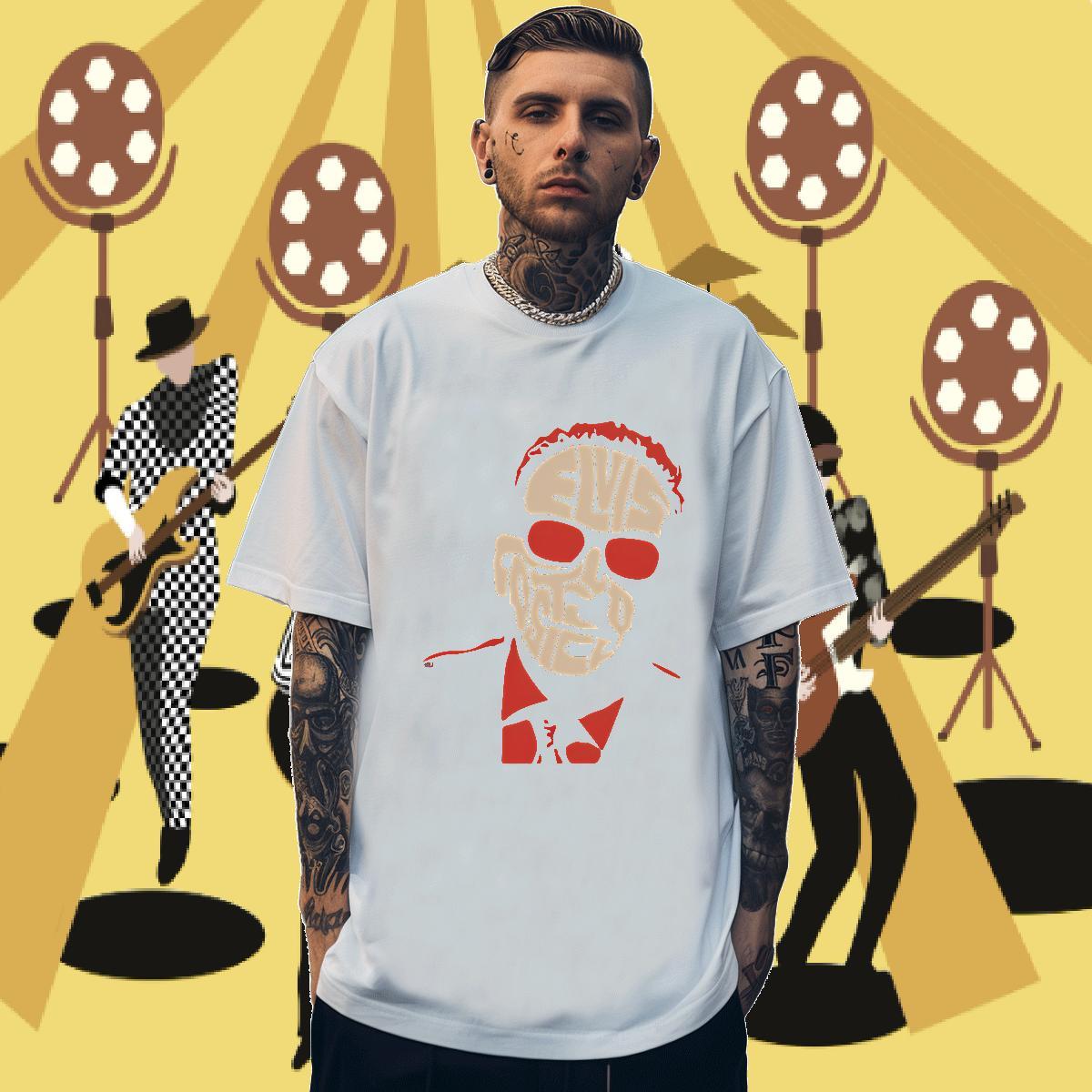 2024 Summer man Couples T Shirts 230g Pure Cotton T Shirts Men Plus Size Cartoon Summer Casual Short Sleeve O-Neck Popular Tops