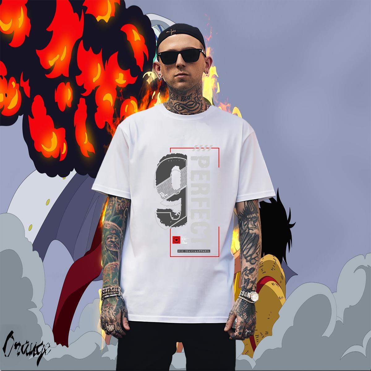 Loose Men Clothes T-Shirt Street Wear 230g Pure Cotton Custom Printing Short Sleeve Soft letter T Shirts Men Fashion Designer Top Tees