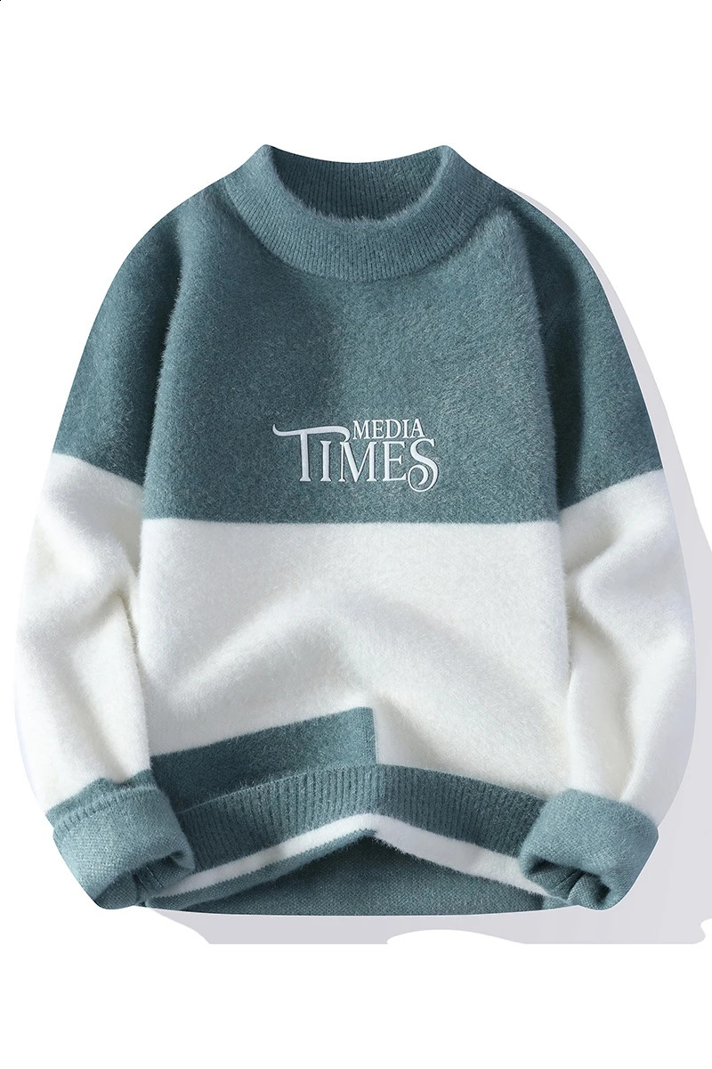 arrivals in High neck mens highquality sweaters for winter autumn fashion and floral 240821