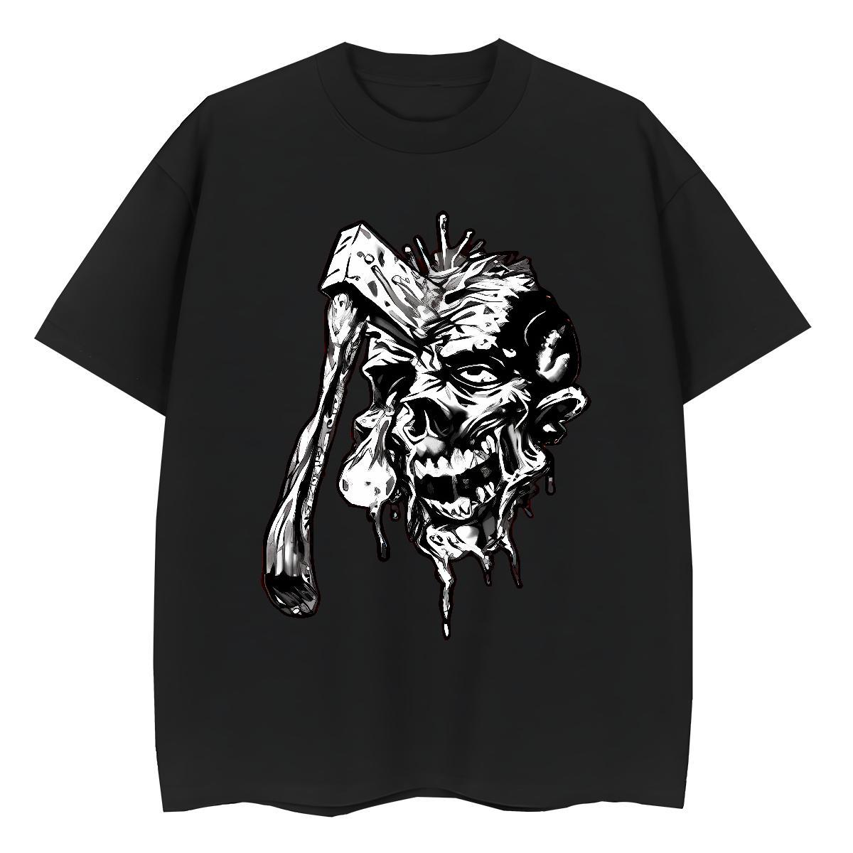 Classic skull Tshirt for Man Woman 100% Cotton 230g Men T Shirts Oversized 3XL 4XL Casual Daily Wear Breathable Short Sleeve Cool Top Tees