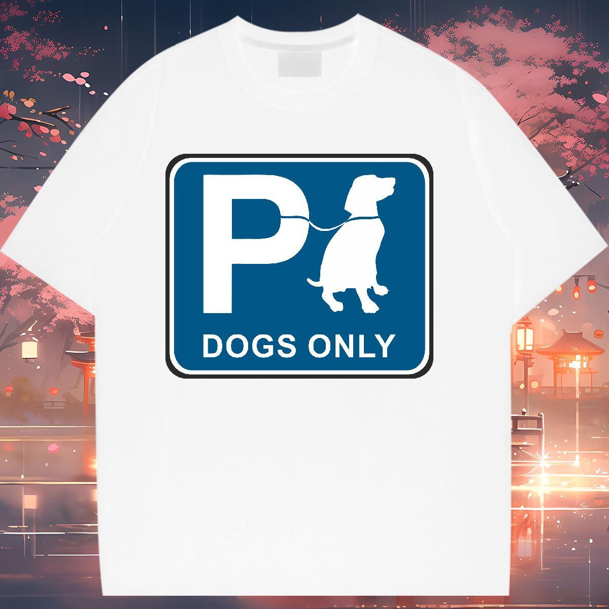 Brand T-Shirts Breathable 230g Cotton Women Tees DIY Anime Printed dog Street Free Shipping Tee Shirt