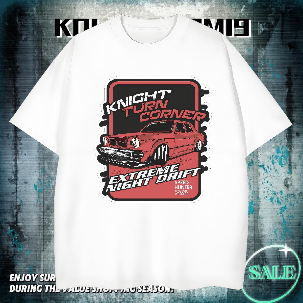 Designer Couples T Shirts Beach 230g 100% Cotton Anime Breathable Soft car T-Shirts 2024 New Clothes