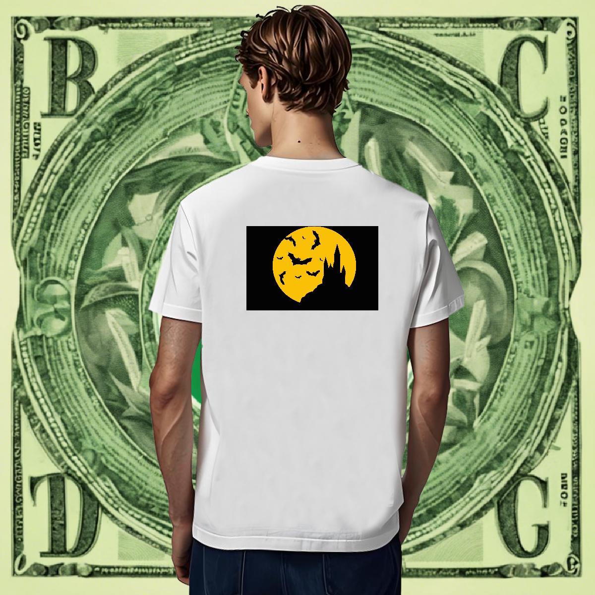 Brand Couples T Shirts Summer Casual 230g Cotton Custom Big Size Short Sleeve O-Neck sky Men T Shirts 2024 New Tshirts
