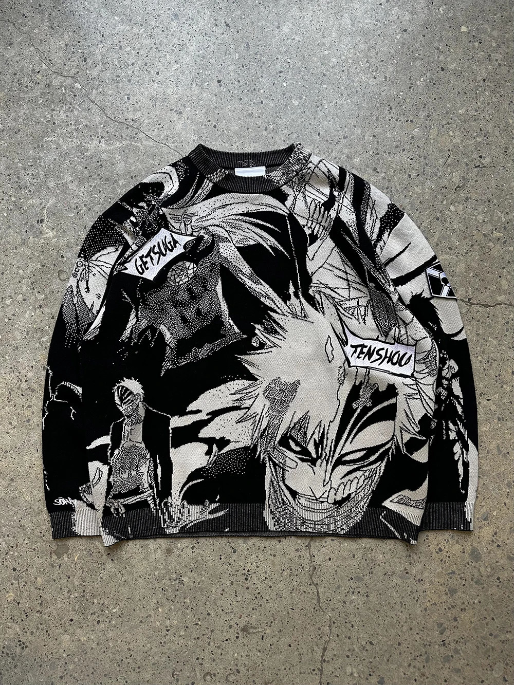 2000S Mens Anime Printed Y2K Hoodie Sweatshirt Harajuku Pattern Street Long Sleeve Hoodie 240821