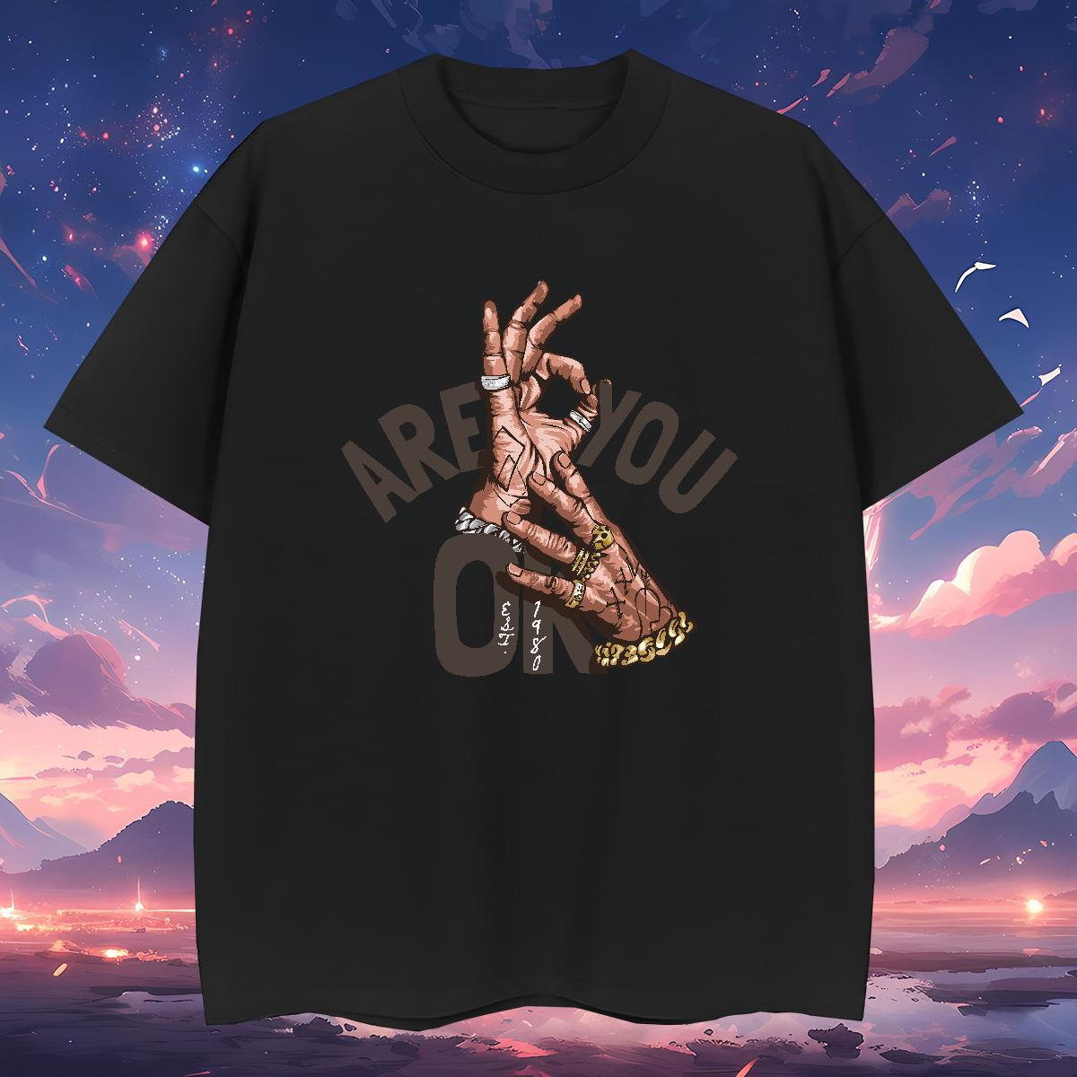 Classic hand- Man T Shirts Street Men Tees 100% Cotton 230g 2024 Designer Breathable Crew Neck DIY Printed Wear