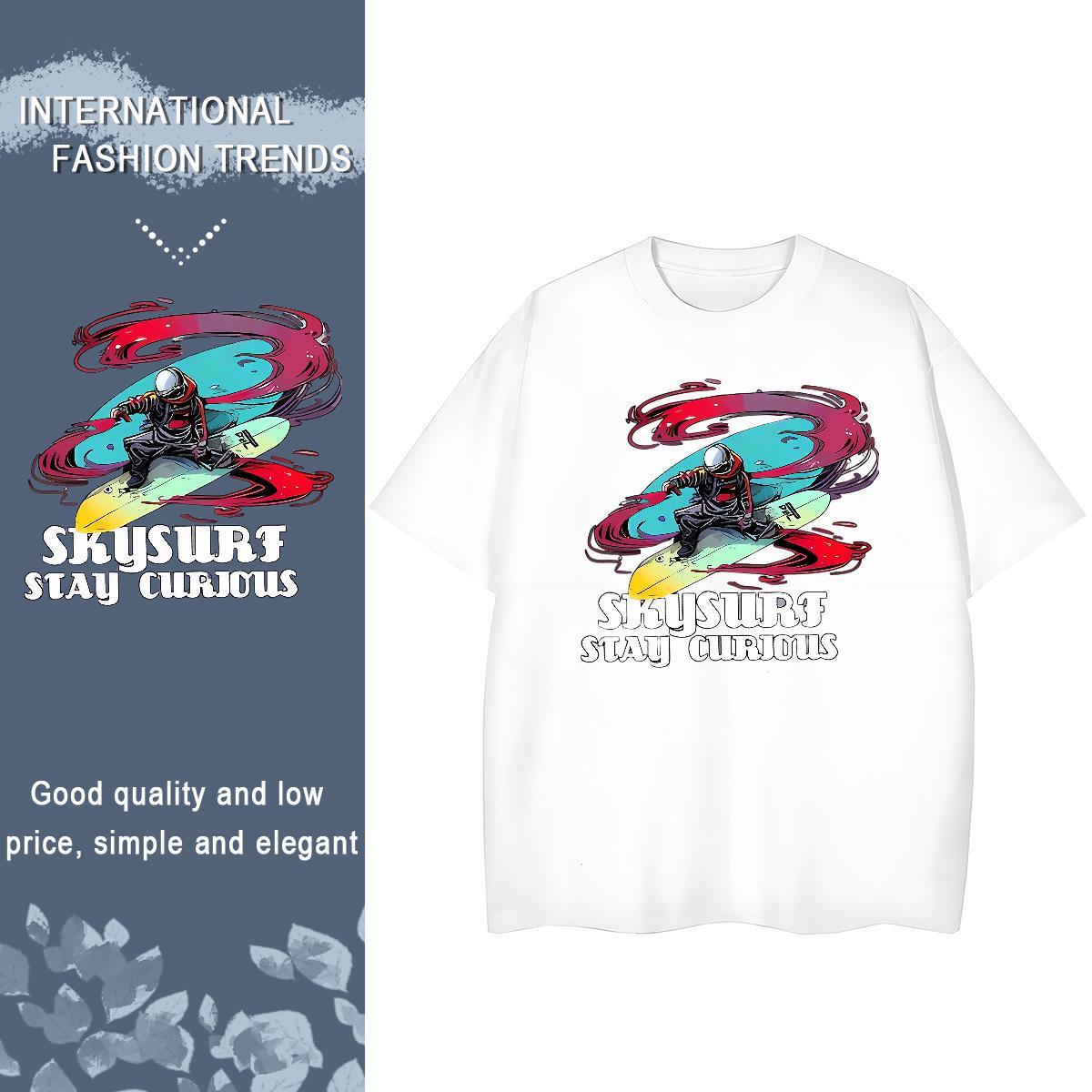 DIY T-Shirts for Women Breathable Crew Neck 230g Pure Cotton Lady T shirt Black Oversized person Sports Casual Designer Tops Shirt
