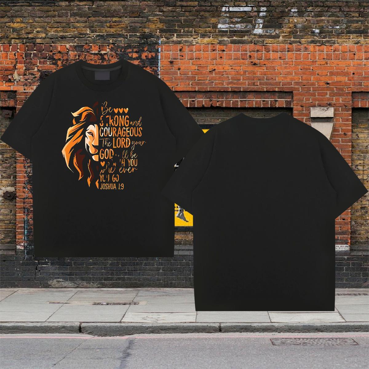 Loose Men Tees Hip Hop 230g Pure Cotton Custom Print Oversized Breathable Crew Neck letter Men T Shirts Factory Direct Top Tees