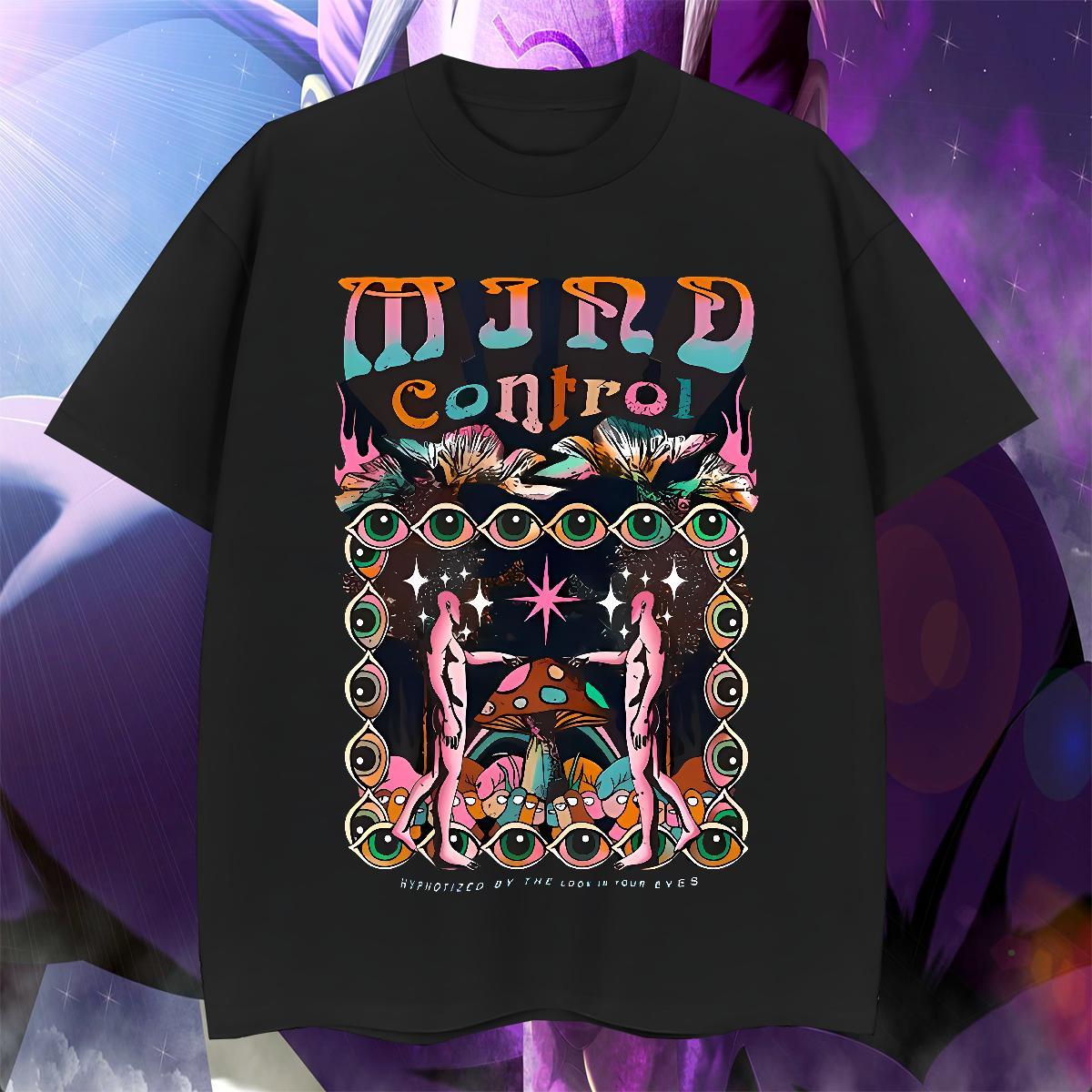 Soft Men Tops Tees Street 230g Pure Cotton DIY Printed Breathable Short Sleeve eyes Mens T Shirts 2024 DIY Tops Shirt